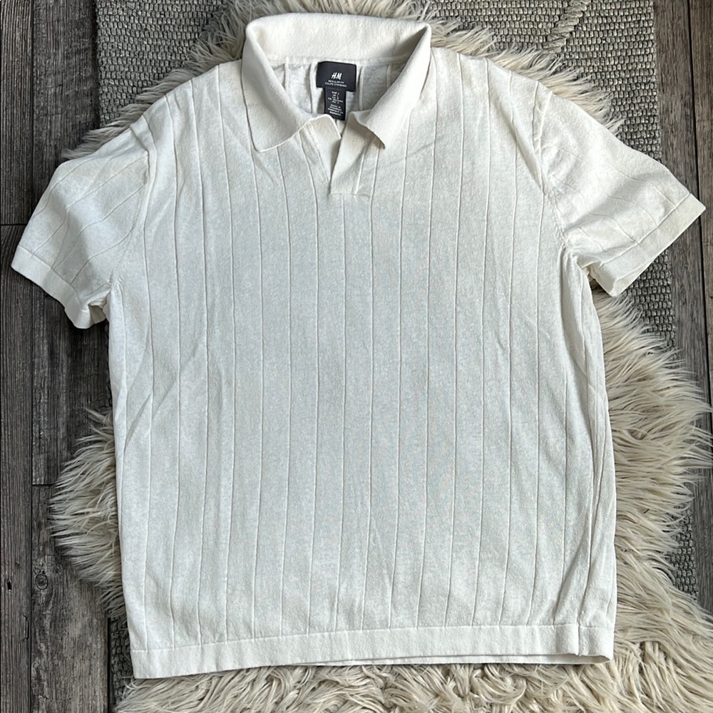 H&M White Polo Shirt